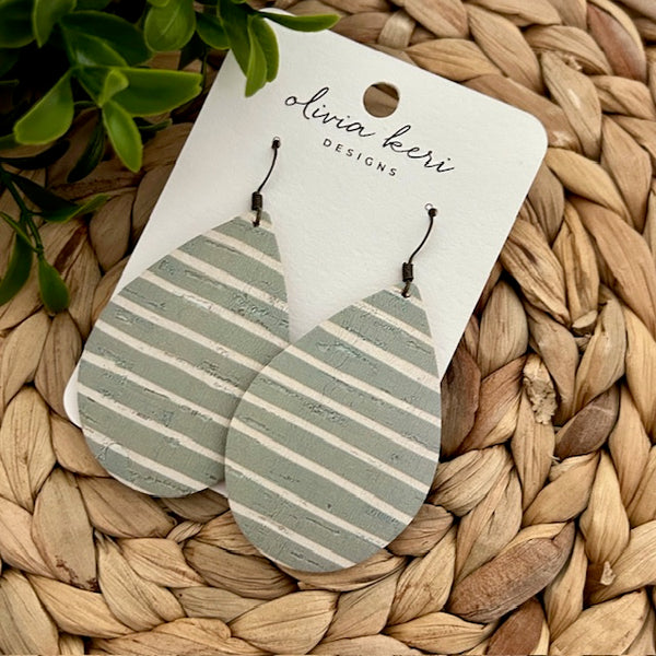 Brittany - Sage Stripes