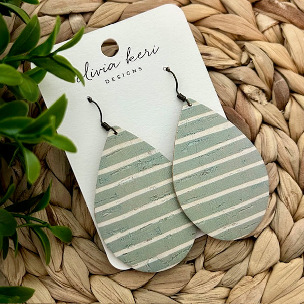 Brittany - Sage Stripes