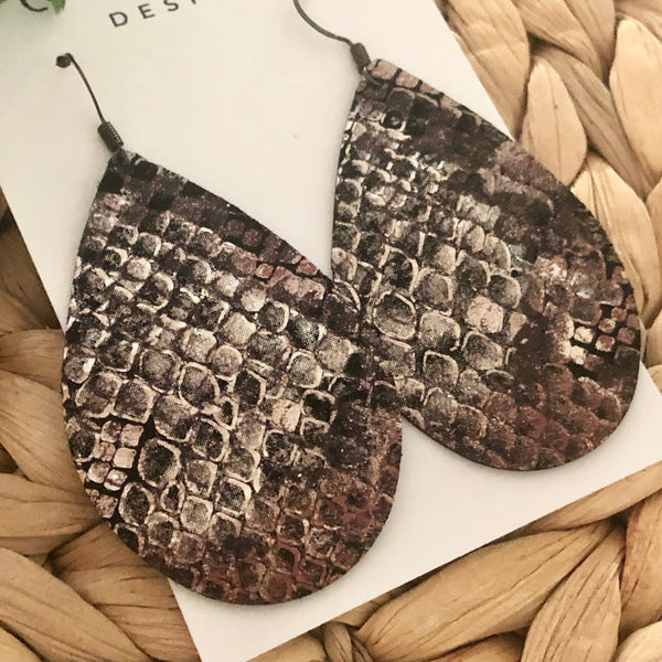 Brittany - Metallic Fall Snakeskin