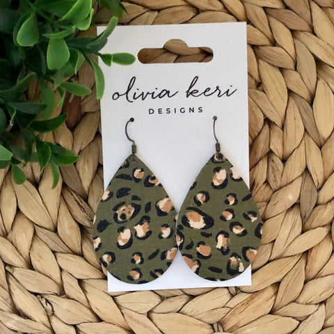 Brittany - Olive Leopard