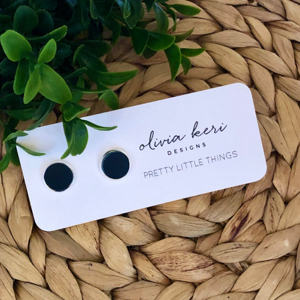 Pretty Little Things Studs - Navy
