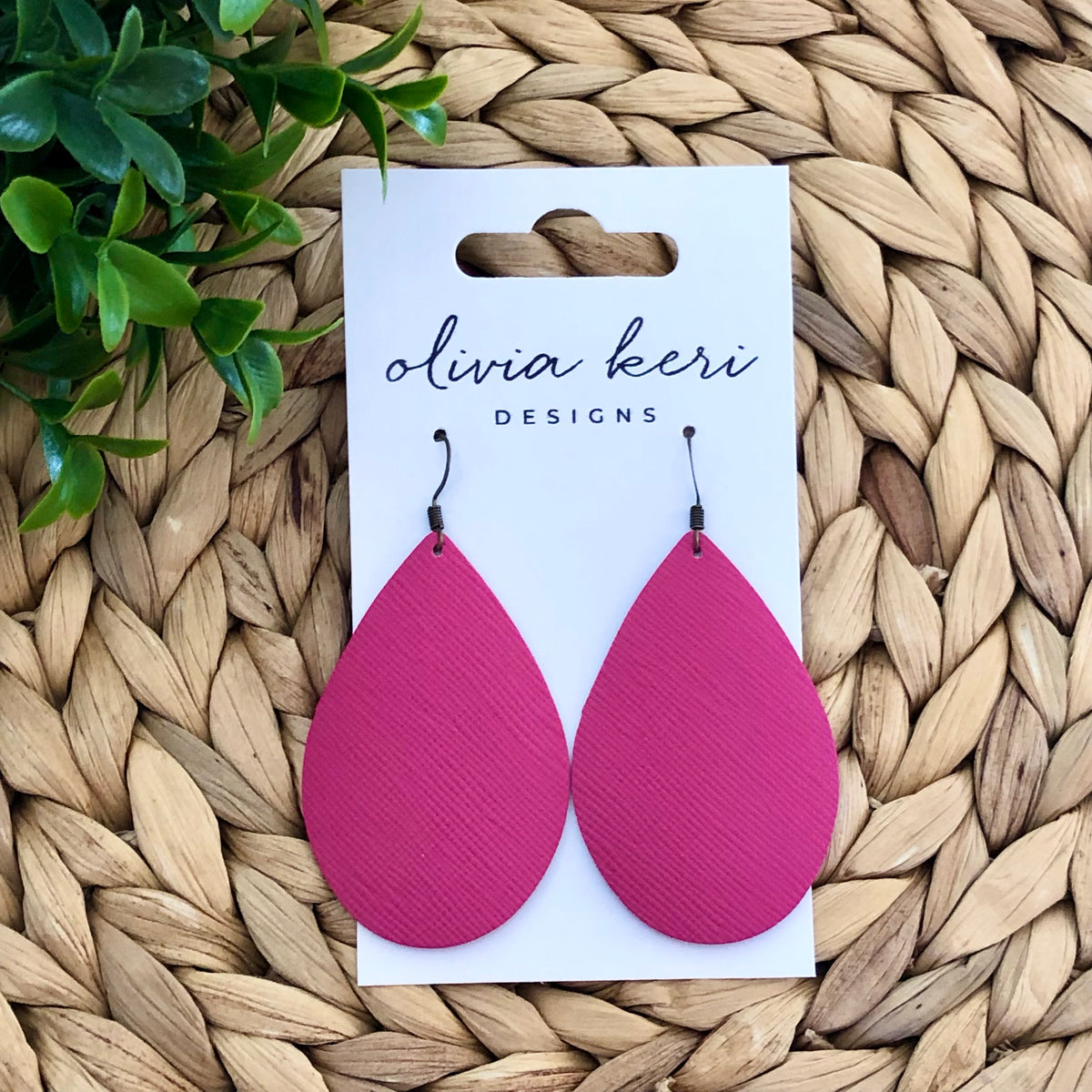 Brittany - Hot Pink Saffiano – Olivia Keri Designs