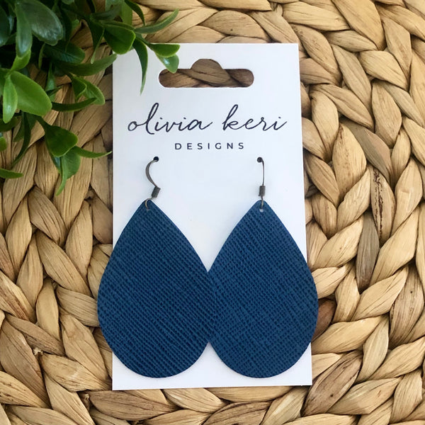 Brittany - Blue Saffiano