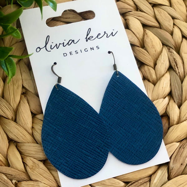 Brittany - Blue Saffiano