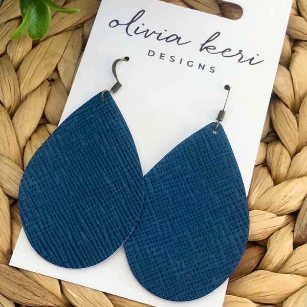 Brittany - Blue Saffiano