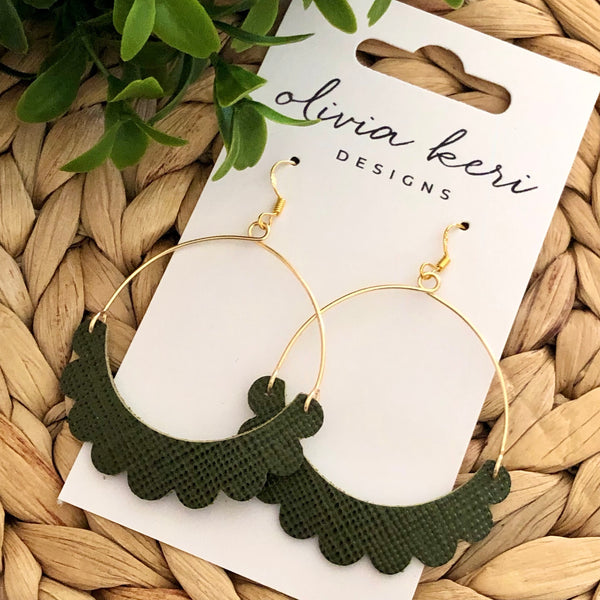 Zara - Dark Olive Saffiano