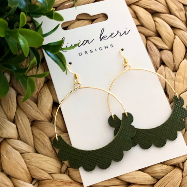 Zara - Dark Olive Saffiano