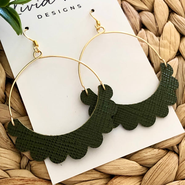 Zara - Dark Olive Saffiano