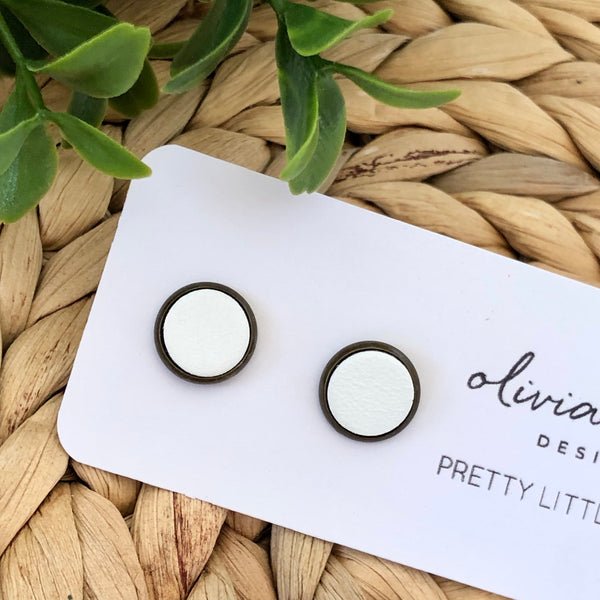Pretty Little Things Studs - White